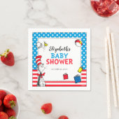 Dr. Seuss - Cat in the Hat Baby Shower Napkins スタンダードカクテルナプキン (インサイチュ)
