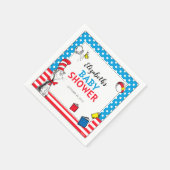 Dr. Seuss - Cat in the Hat Baby Shower Napkins スタンダードカクテルナプキン (角)
