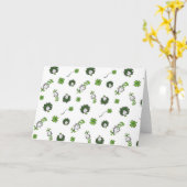 Dr. Seuss | Cat in the Hat Clover Pattern カード (黄色い花)
