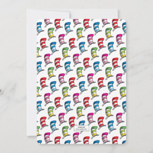 Dr. Seuss - Cat in the Hat Sprinkle 招待状 (裏面)