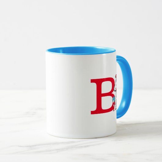 Dr. Seuss Cat in the Hat, Thing One Monogram B マグカップ (正面右)