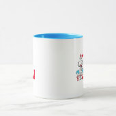 Dr. Seuss Cat in the Hat, Thing One Monogram L マグカップ (中央)