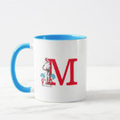 Dr. Seuss Cat in the Hat, Thing One Monogram M マグカップ (左)