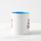 Dr. Seuss Cat in the Hat, Thing One Monogram N マグカップ (中央)