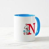 Dr. Seuss Cat in the Hat, Thing One Monogram N マグカップ (正面右)