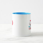 Dr. Seuss Cat in the Hat, Thing One Monogram P マグカップ (中央)