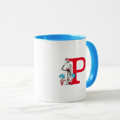 Dr. Seuss Cat in the Hat, Thing One Monogram P マグカップ (正面右)