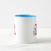 Dr. Seuss Cat in the Hat, Thing One Monogram R マグカップ (中央)