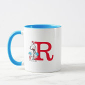 Dr. Seuss Cat in the Hat, Thing One Monogram R マグカップ (左)