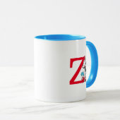 Dr. Seuss Cat in the Hat, Thing One Monogram Z マグカップ (正面右)