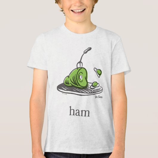 Dr. Seuss | Green Eggs and Ham トライブレンドＴシャツ (正面)