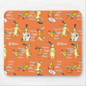Dr. Seuss Green Eggs and Ham Character Pattern マウスパッド (正面)