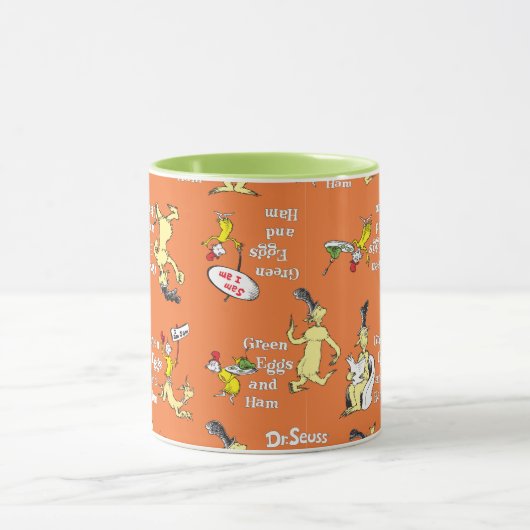 Dr. Seuss Green Eggs and Ham Character Pattern マグカップ (中央)