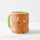 Dr. Seuss Green Eggs and Ham Character Pattern マグカップ (正面左)