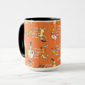 Dr. Seuss Green Eggs and Ham Character Pattern マグカップ (正面左)