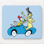 Dr. Seuss Green Eggs and Ham Characters in Car マウスパッド (正面)