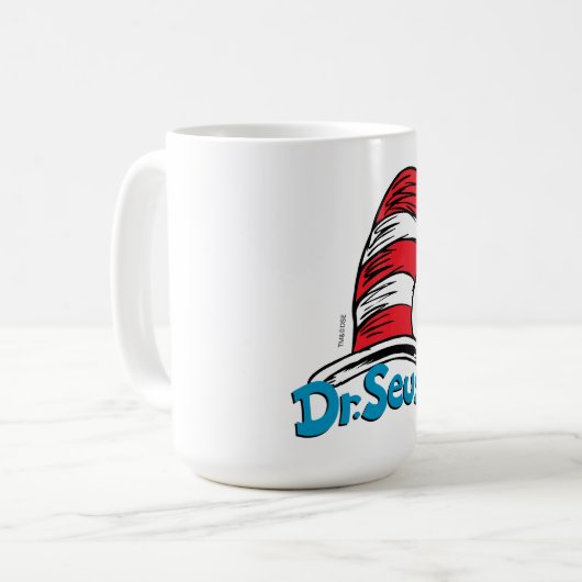 Dr. Seuss Hat Logo コーヒーマグカップ (正面左)