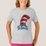Dr. Seuss Hat Logo Tシャツ<br><div class="desc">祝読こ可愛いハットのロゴ入りの猫。</div>
