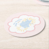 Dr. Seuss Horton | No Matter How Small ラウンドペーパーコースター (アングル)