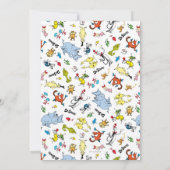 Dr. Seuss New Chapter Begins Collage Baby Shower 招待状 (裏面)