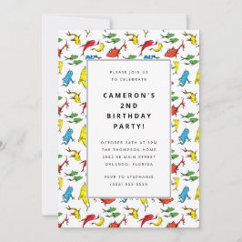 Dr. Seuss - One Fish, Two Fish |子供の誕生日 招待状