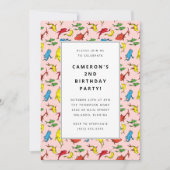 Dr. Seuss - One Fish, Two Fish |子供の誕生日 招待状 (正面)