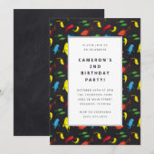 Dr. Seuss - One Fish, Two Fish |子供の誕生日 招待状 (正面/裏面)