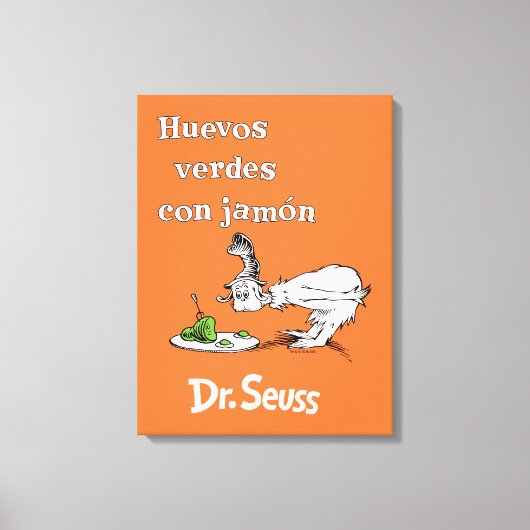 Dr. Seuss Spanish Green Eggs and Ham キャンバスプリント (正面)