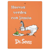 Dr. Seuss Spanish Green Eggs and Ham クリップボード (裏面)