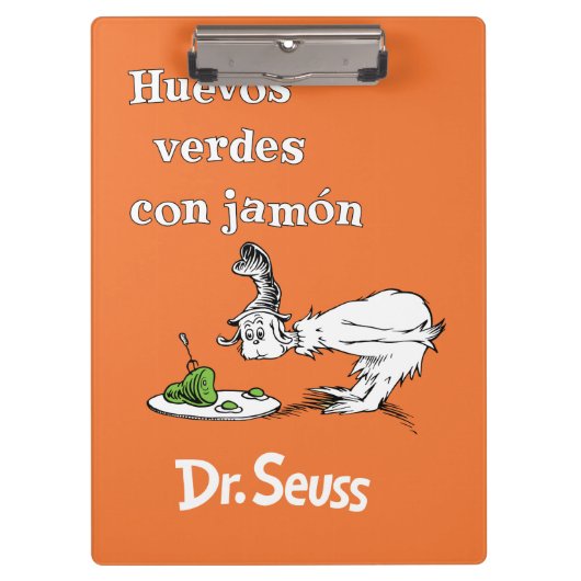 Dr. Seuss Spanish Green Eggs and Ham クリップボード (正面)