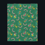 Dr. Seuss | The Grinch | Merry Grinchmas Pattern フリースブランケット<br><div class="desc">The Grinch is back to steal away Christmas and generally make a nuisance of himself in this amazing design! The classic Dr. Seuss character is brought to life with a colorful graphic. This is a funny pattern featuring the green scoundrel, intending to ruin the good festive cheer in Who-ville. This...</div>