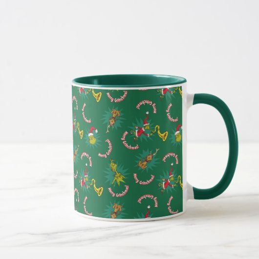 Dr. Seuss | The Grinch | Merry Grinchmas Pattern マグカップ (右)