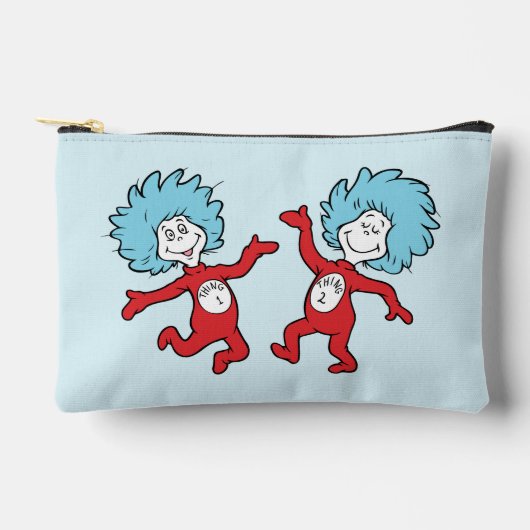 Dr. Seuss Thing 1 and Thing 2 Character アクセサリーポーチ (正面)