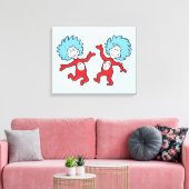 Dr. Seuss Thing 1 and Thing 2 Character キャンバスプリント (インサイチュ (リビング))