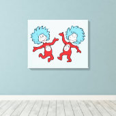 Dr. Seuss Thing 1 and Thing 2 Character キャンバスプリント (インサイチュ (ウッドフロア))
