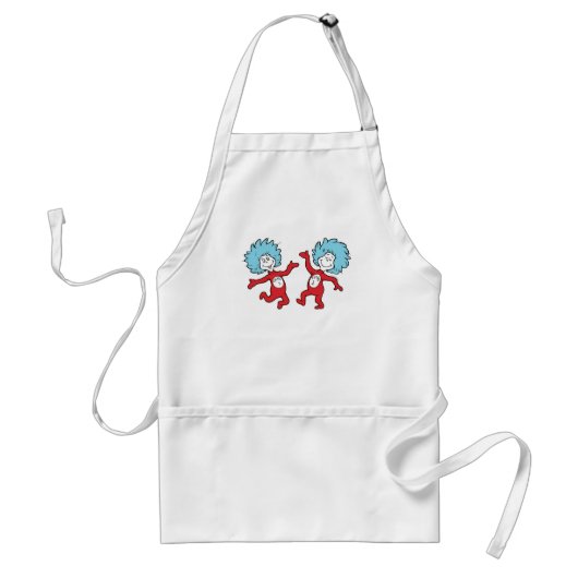 Dr. Seuss Thing 1 and Thing 2 Character スタンダードエプロン (正面)