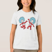 Dr. Seuss Thing 1 and Thing 2 Character トライブレンドＴシャツ (正面)