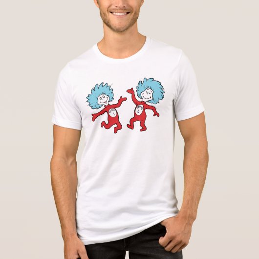 Dr. Seuss Thing 1 and Thing 2 Character トライブレンドＴシャツ (正面)