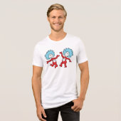 Dr. Seuss Thing 1 and Thing 2 Character トライブレンドＴシャツ (正面全面)