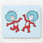 Dr. Seuss Thing 1 and Thing 2 Character マウスパッド (正面)