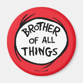 Dr. Seuss Thing 1 Thing 2 - Brother of All Things マグネット (正面)