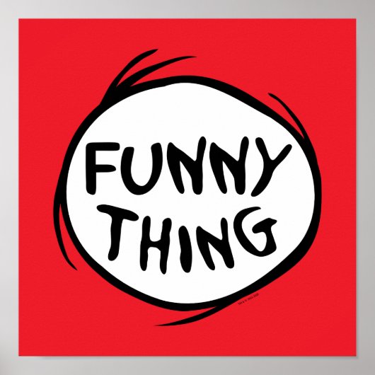 Dr. Seuss | Thing 1 Thing 2 - Funny Thing ポスター (正面)