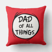 Dr. Seuss Thing One Thing Two – すべてのパパ クッション (裏面)