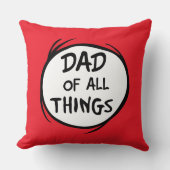 Dr. Seuss Thing One Thing Two – すべてのパパ クッション (正面)