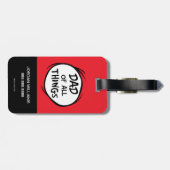 Dr. Seuss Thing One Thing Two – すべてのパパ ラゲッジタグ (裏面横)