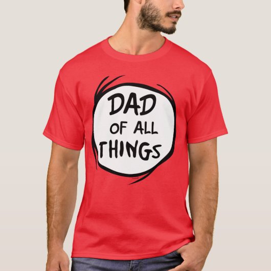 Dr. Seuss Thing One Thing Two – すべてのパパ Tシャツ (正面)