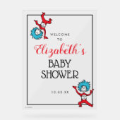 Dr. Seuss Thing One Thing Two |ツインズベビーシャワー アクリルサイン (正面)