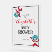 Dr. Seuss Thing One Thing Two |ツインズベビーシャワー アクリルサイン (傾斜)