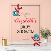 Dr. Seuss Thing One Thing Two |ツインズベビーシャワー アクリルサイン (ウェディング)