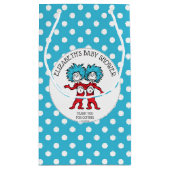 Dr. Seuss Thing One Thing Two |ツインズベビーシャワー スモールペーパーバッグ (裏面)